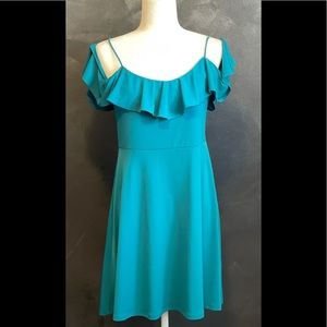 Express turquoise dress